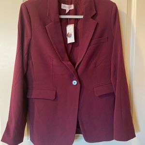Burgundy blazer NWT